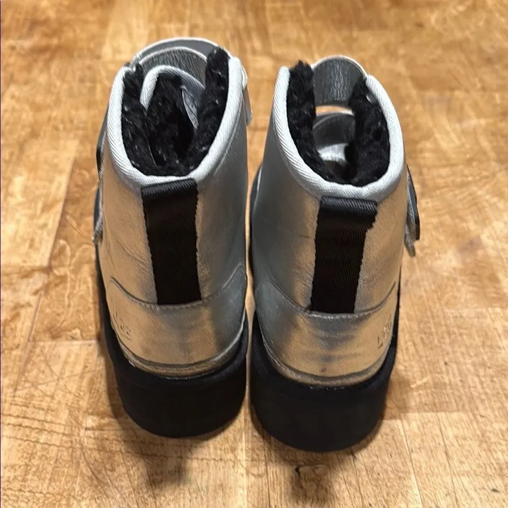 UGG Silver Boots with Chunky Sole